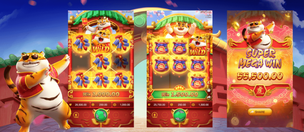 Interface do jogo Fortune Tiger